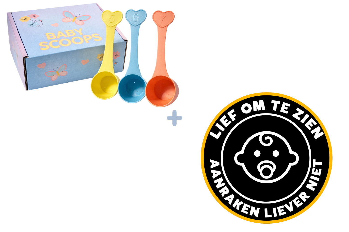 Combideal Baby Scoops + De Baby Button