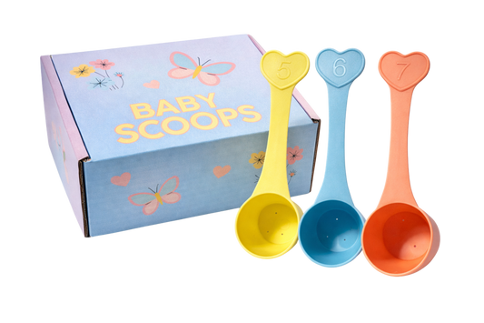Baby Scoops – Set van 3 Melkpoeder Schepjes | BPA-vrij